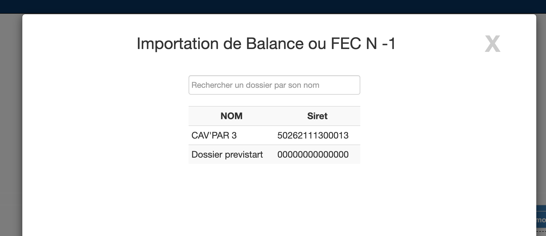 Choisissez votre dossier ACD